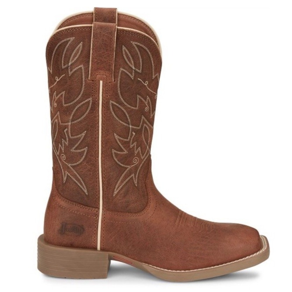 Justin Womens Halter Western Boot Brown Cowboy Boots Women's size 6.5